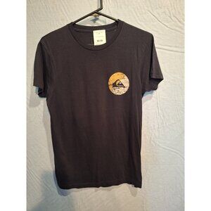 Quiksilver Men's Port of Call Short Sleeve Tee Shirt, Black Size Small S nwt
